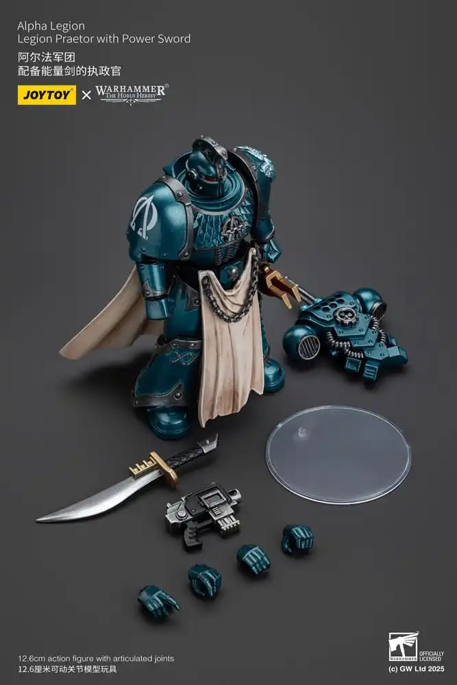 Warhammer The Horus Heresy Action Figure Alpha Legion Praetor with Power Sword 20 cm